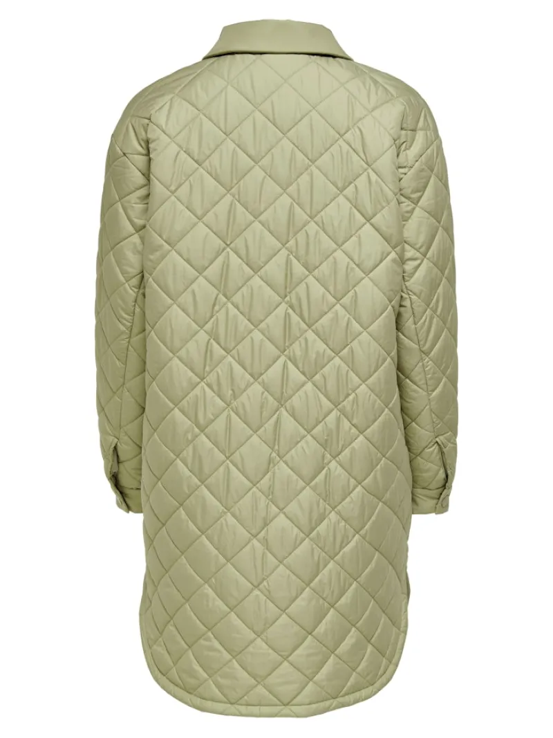 Only Jacken*ONLNEWTANZIA LONG QUILT SHACKET OTW slate green