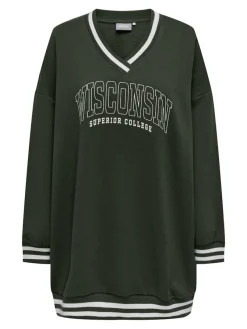 Only Pullover & Sweatshirts*ONLNIA L/S OVERSIZE LONG SWT duffel bag