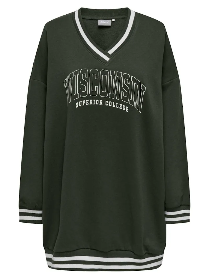 Only Pullover & Sweatshirts*ONLNIA L/S OVERSIZE LONG SWT duffel bag