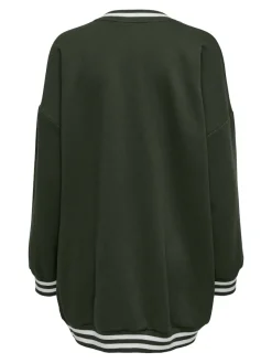 Only Pullover & Sweatshirts*ONLNIA L/S OVERSIZE LONG SWT duffel bag