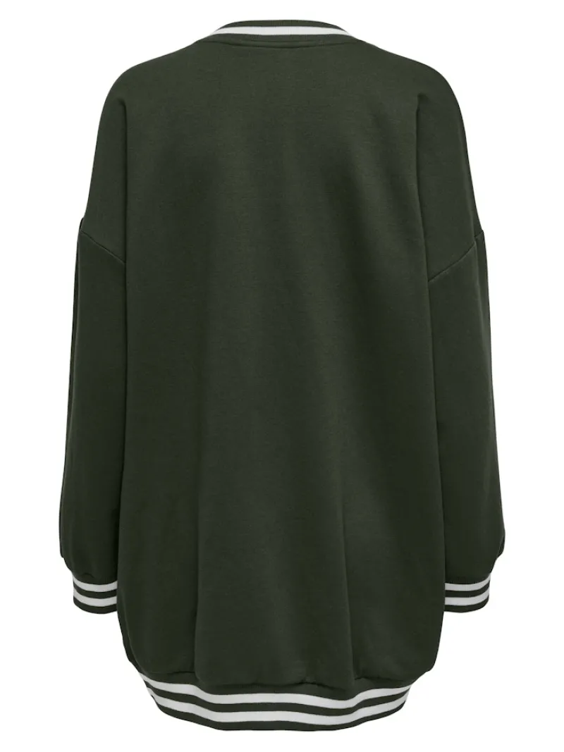 Only Pullover & Sweatshirts*ONLNIA L/S OVERSIZE LONG SWT duffel bag