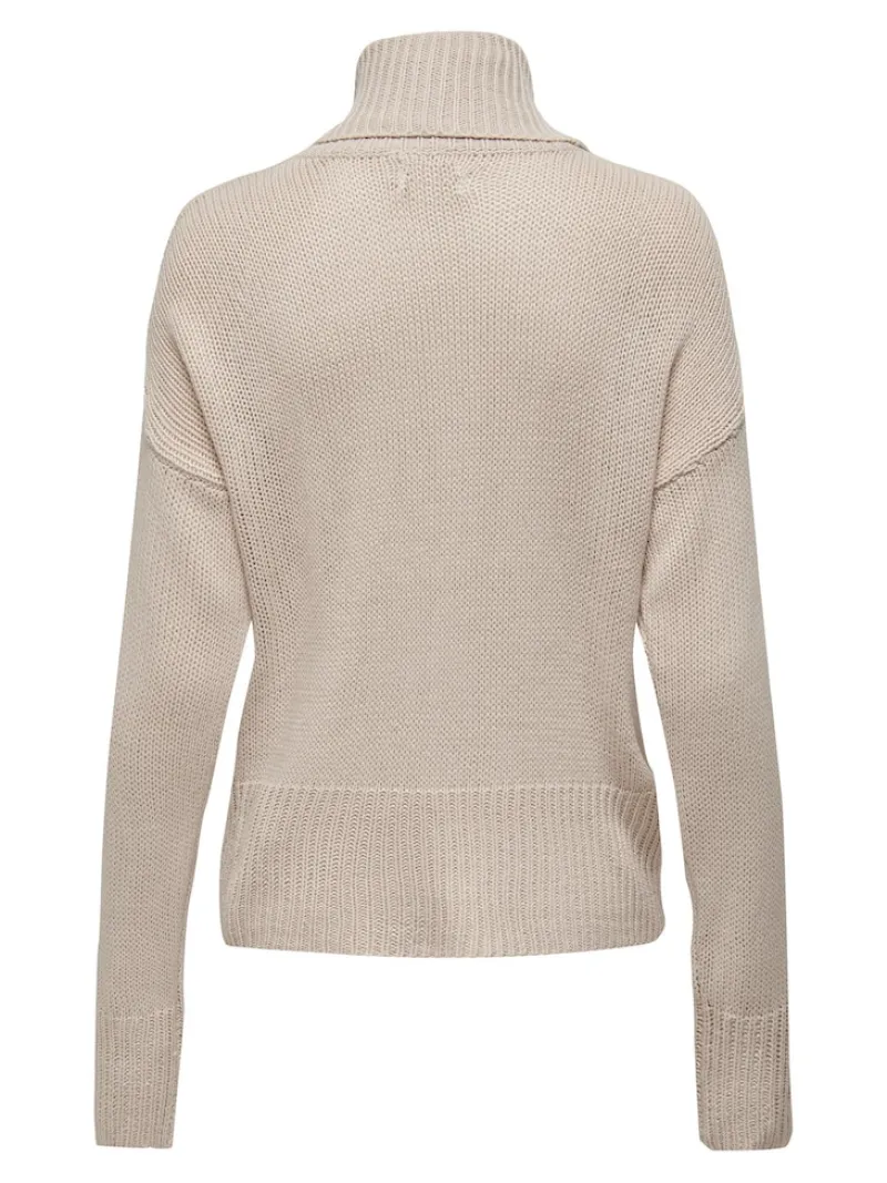Only Pullover & Sweatshirts*ONLNICOYA L/S COWLNECK PULLOVER KNT pumice stone