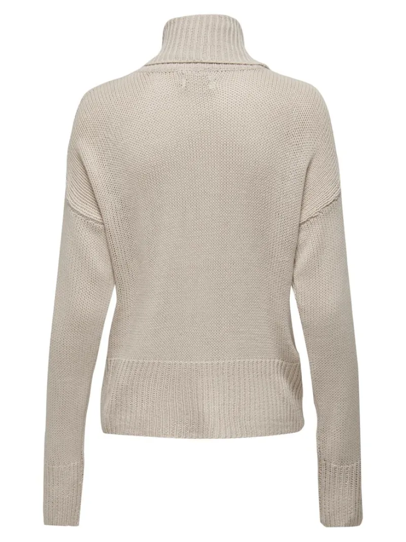 Only Pullover & Sweatshirts*ONLNICOYA L/S COWLNECK PULLOVER KNT pumice stone