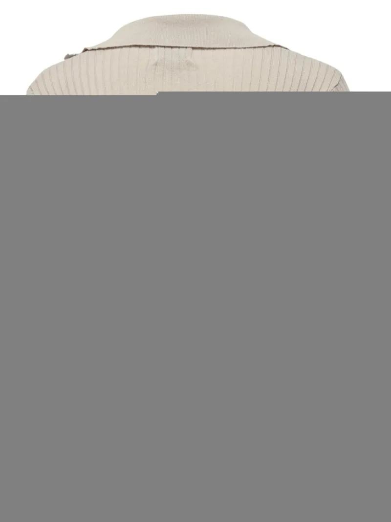 Only Pullover & Sweatshirts*ONLNIMONE LS LIFE POLO PULLOVER CC KNT pumice stone