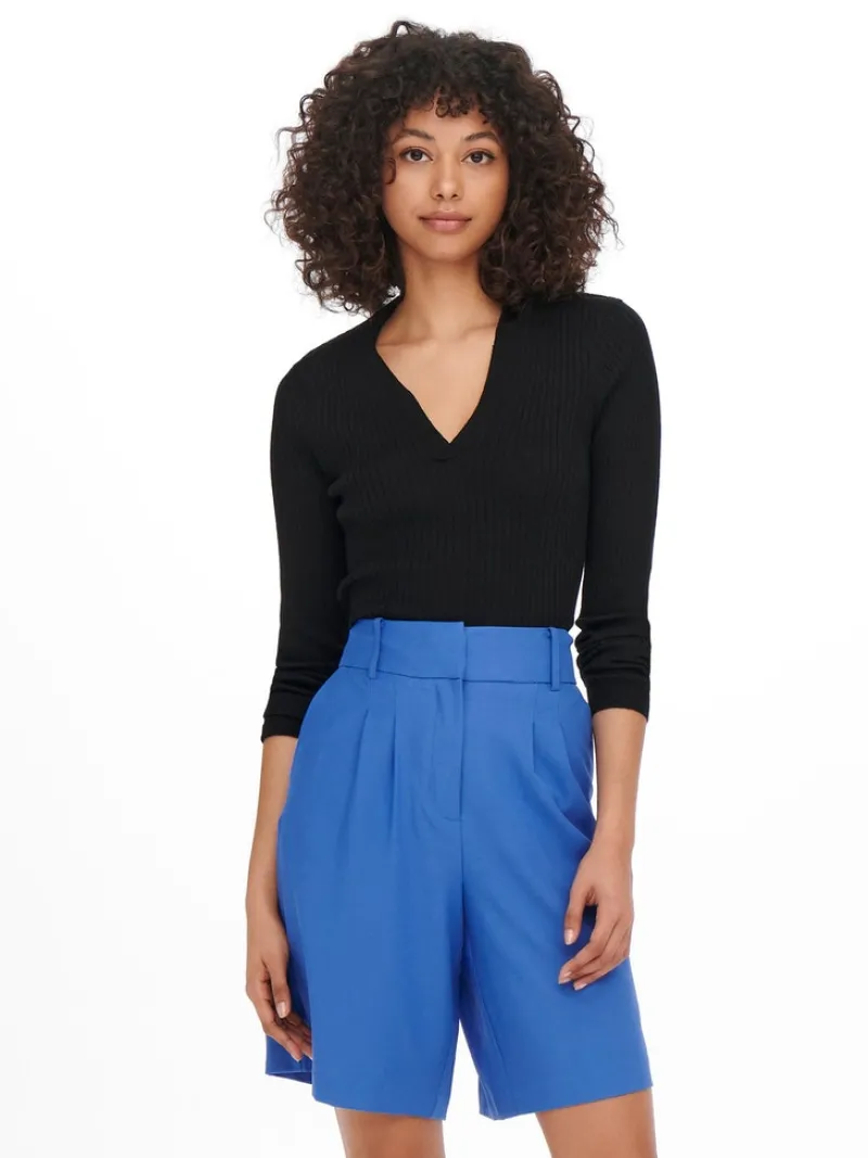 Only Pullover & Sweatshirts*ONLNIMONE LS LIFE POLO PULLOVER CC KNT Black