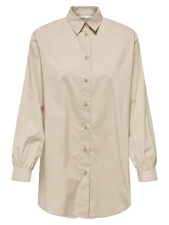 Only Blusen*ONLNORA NEW L/S SHIRT WVN NOOS Nomad