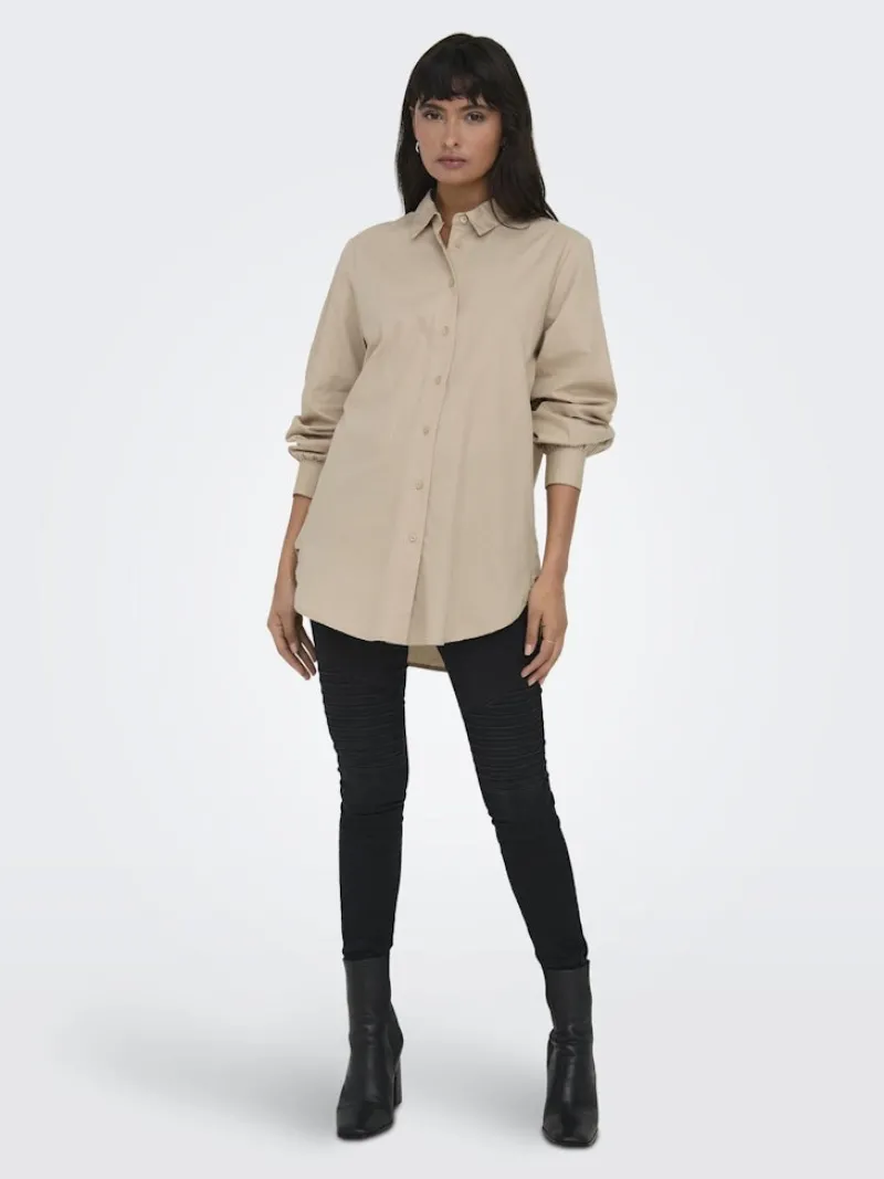 Only Blusen*ONLNORA NEW L/S SHIRT WVN NOOS Nomad