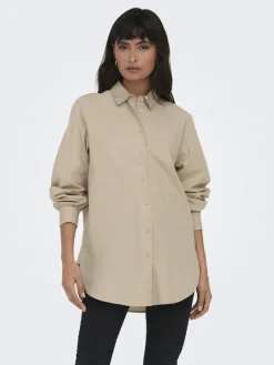 Only Blusen*ONLNORA NEW L/S SHIRT WVN NOOS Nomad