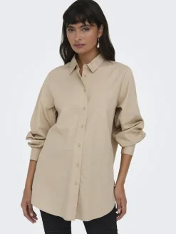 Only Blusen*ONLNORA NEW L/S SHIRT WVN NOOS Nomad