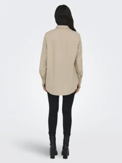 Only Blusen*ONLNORA NEW L/S SHIRT WVN NOOS Nomad