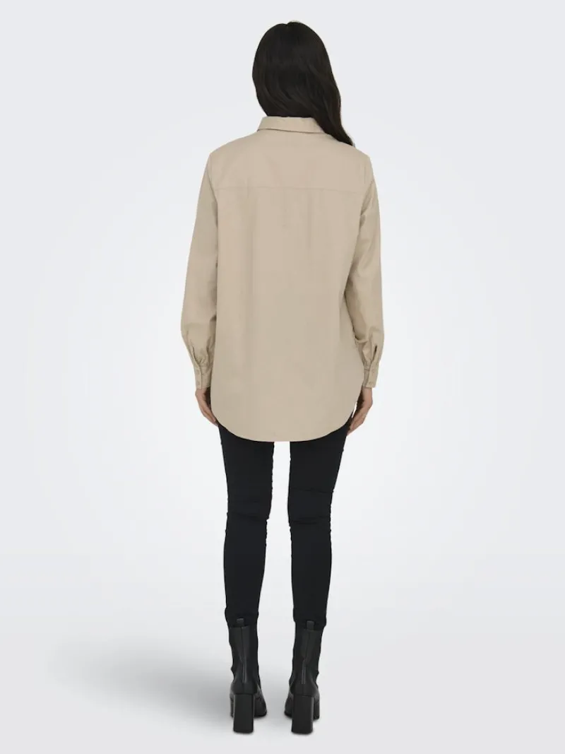 Only Blusen*ONLNORA NEW L/S SHIRT WVN NOOS Nomad