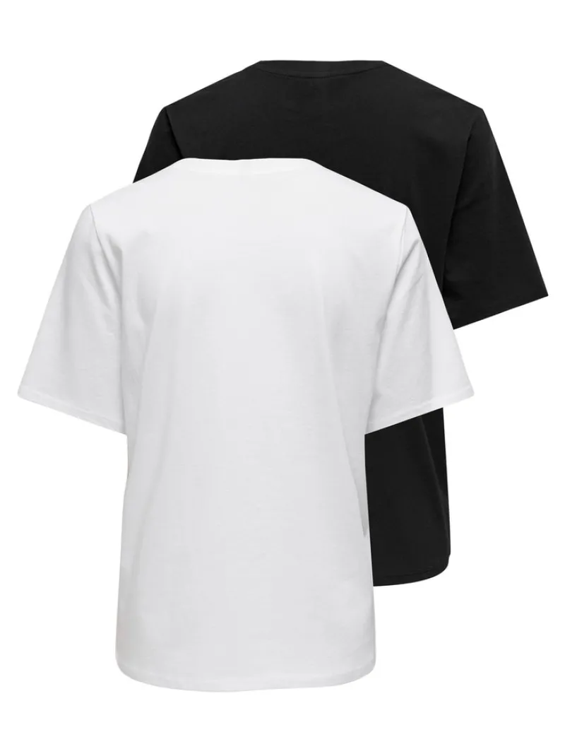 Only Shirts|Multipacks*ONL LIFE S/S TOP NOOS 2 PACK Black
