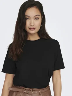 Only Shirts*ONL S/S TEE JRS NOOS Black