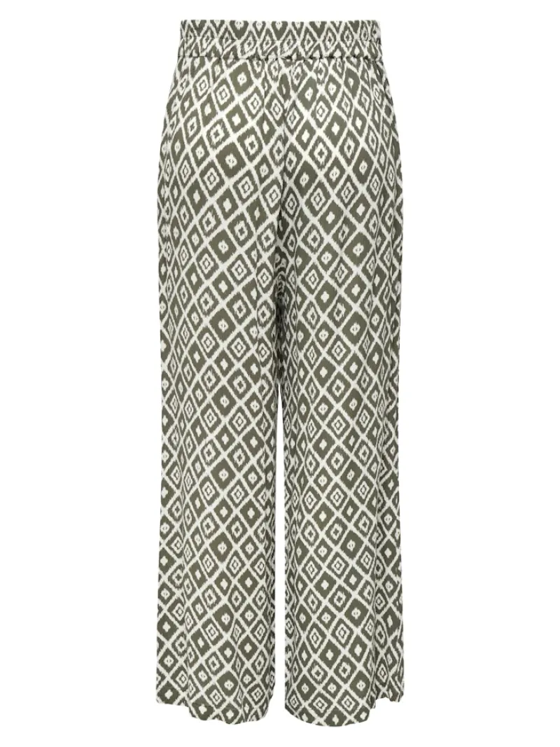 Only Hosen*ONLPAKJA LIFE AOP BELT PANTS WVN NOOS Balsam Green