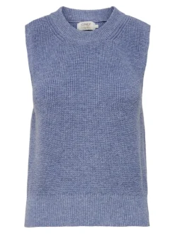 Only Shirts*ONLPARIS LIFE VEST KNT NOOS sky blue