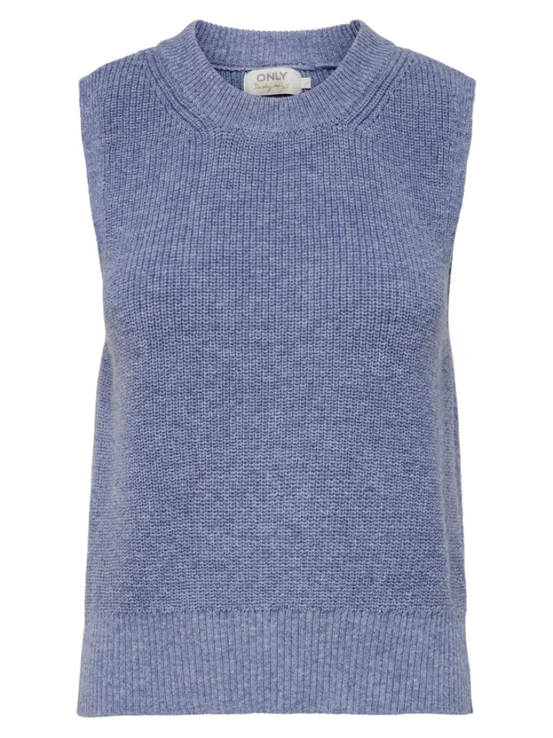 Only Shirts*ONLPARIS LIFE VEST KNT NOOS sky blue