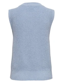 Only Shirts*ONLPARIS LIFE VEST KNT NOOS sky blue