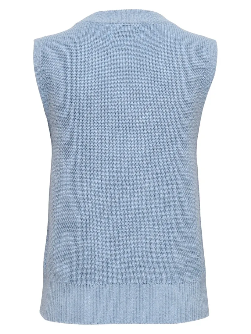Only Shirts*ONLPARIS LIFE VEST KNT NOOS sky blue