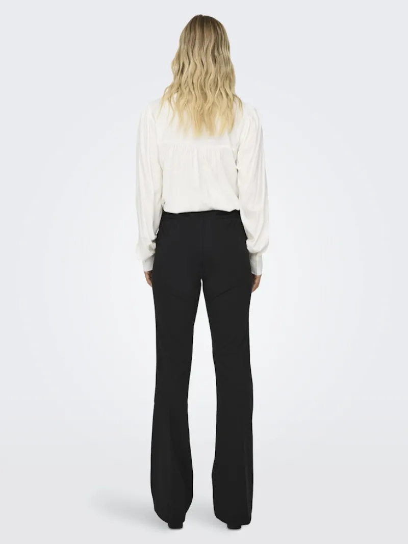 Only Hosen*ONLPEACH MW FLARED PANT TLR NOOS Black