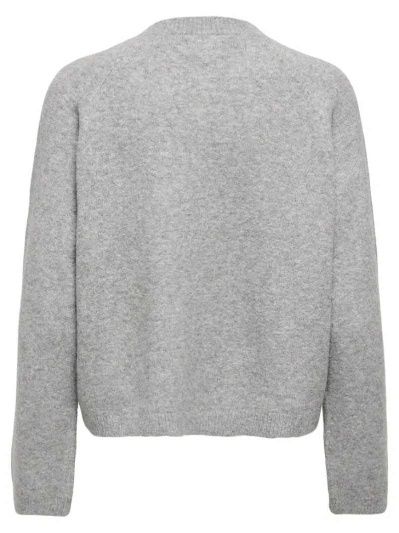 Only Pullover & Sweatshirts*ONLPIEMONTE L/S CARDIGAN KNT NOOS Light Grey Melange