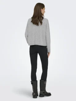 Only Pullover & Sweatshirts*ONLPIEMONTE L/S CARDIGAN KNT NOOS Light Grey Melange