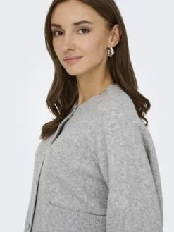 Only Pullover & Sweatshirts*ONLPIEMONTE L/S CARDIGAN KNT NOOS Light Grey Melange