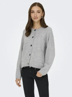 Only Pullover & Sweatshirts*ONLPIEMONTE L/S CARDIGAN KNT NOOS Light Grey Melange