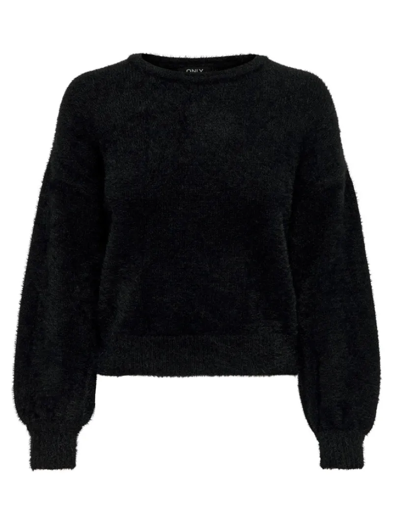 Only Pullover & Sweatshirts*ONLPIUMO L/S PULLOVER KNT NOOS black1