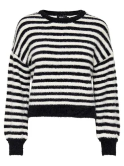 Only Pullover & Sweatshirts*ONLPIUMO L/S PULLOVER KNT NOOS black2