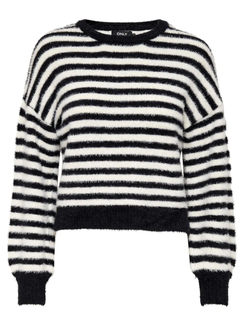 Only Pullover & Sweatshirts*ONLPIUMO L/S PULLOVER KNT NOOS black2