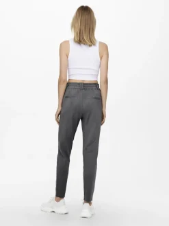 Only Hosen*ONLPOPTRASH EASY COL PANT PNT NOOS Dark Grey Melange