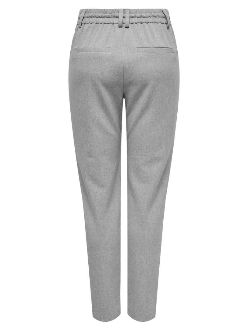 Only Hosen*ONLPOPTRASH-ELISE EASY MELANGE PANT NOOS Light Grey Melange