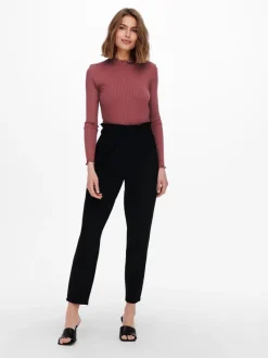 Only Hosen*ONLPOPTRASH-OVA LIFE HW ANK CRT PNT Black