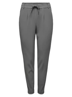 Only Hosen*ONLPOPTRASH-SALLY EASY MW RIB PNT NOOS dunkelgrau2