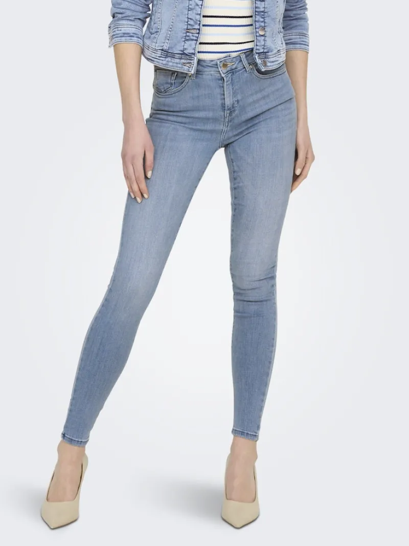 Only Jeans*ONLPOWER MID PUSH UP SK DNM AZG944 NOOS Special Bright Blue Denim