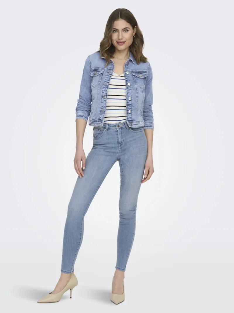 Only Jeans*ONLPOWER MID PUSH UP SK DNM AZG944 NOOS Special Bright Blue Denim