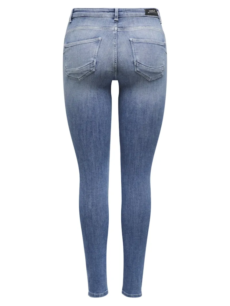 Only Jeans*ONLPOWER MID SK PUSH DT DNM REA264 NOOS Medium Blue Denim