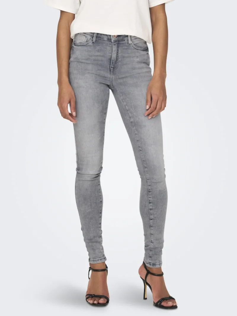 Only Jeans*ONLPOWER MID SK PUSHUP DNM AZG937 NOOS Grey Denim