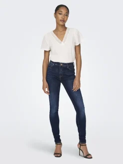 Only Jeans*ONLPUSH SHAPE REG SK DNM AZG683NOOS Dark Blue Denim