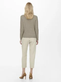 Only Pullover & Sweatshirts*ONLRICA LIFE L/S PULLOVER KNT NOOS Beige