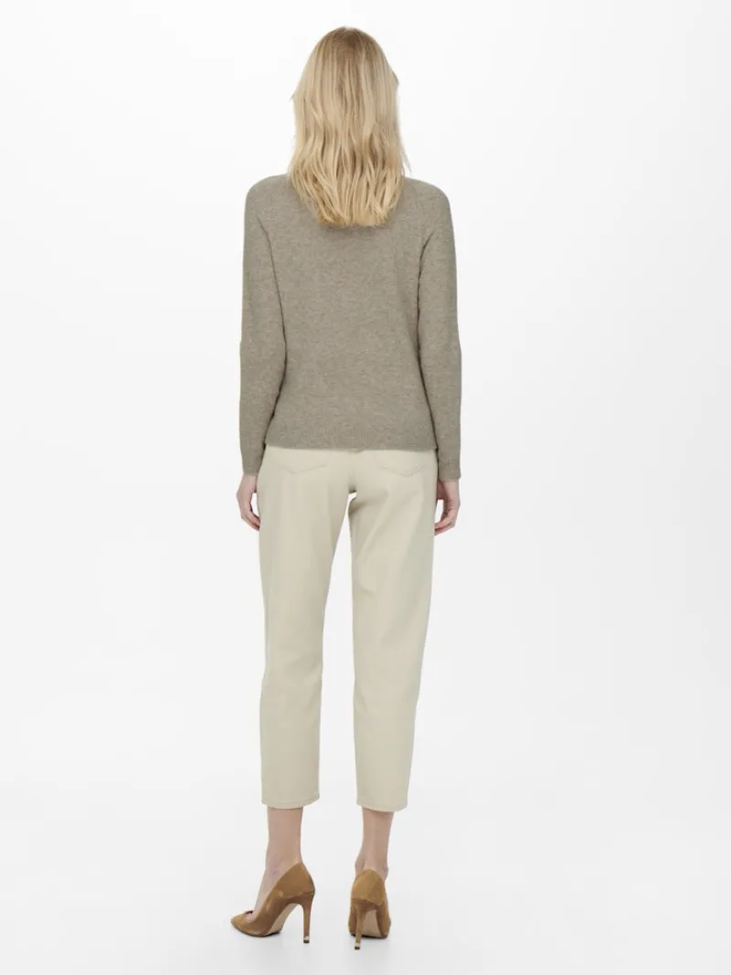 Only Pullover & Sweatshirts*ONLRICA LIFE L/S PULLOVER KNT NOOS Beige