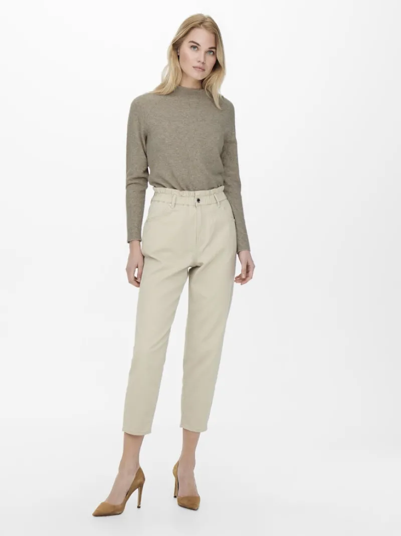 Only Pullover & Sweatshirts*ONLRICA LIFE L/S PULLOVER KNT NOOS Beige