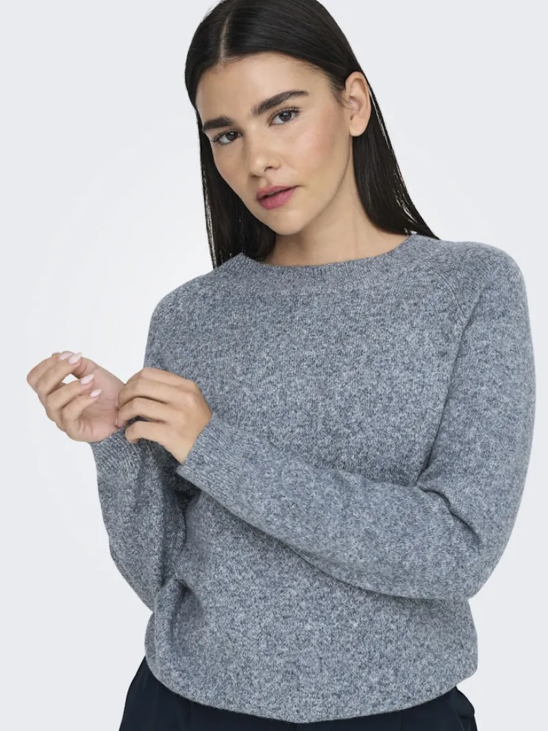 Only Pullover & Sweatshirts*ONLRICA LIFE L/S PULLOVER KNT NOOS Moonlit Ocean