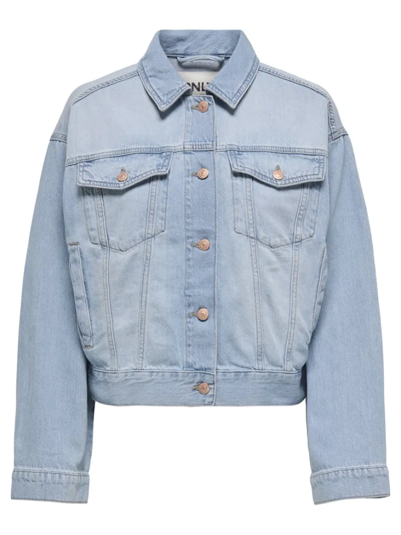 Only Jacken*ONLROBYN L/S DNM JACKET PIM OY Light Blue Denim