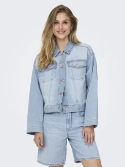 Only Jacken*ONLROBYN L/S DNM JACKET PIM OY Light Blue Denim