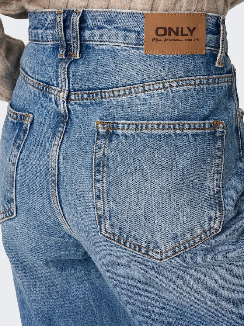 Only Jeans*ONLROBYN MW STR LO AK DNM DOT536 NOOS Medium Blue Denim