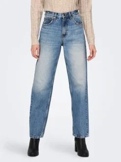 Only Jeans*ONLROBYN MW STR LO AK DNM DOT536 NOOS Medium Blue Denim