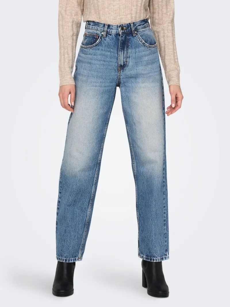 Only Jeans*ONLROBYN MW STR LO AK DNM DOT536 NOOS Medium Blue Denim