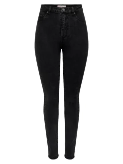 Only Jeans*ONLROSE HW SKINNY DNM GUA256 NOOS Washed Black