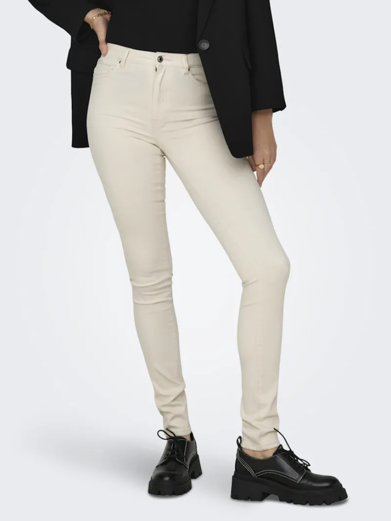 Only Jeans*ONLROSE HW SKINNY DNM GUA019 NOOS ecru
